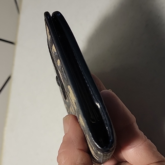 Bottom price! DIOR OBLIQUE NAVY CARDHOLDER KISSLOCK WALLET - Picture 4 of 11